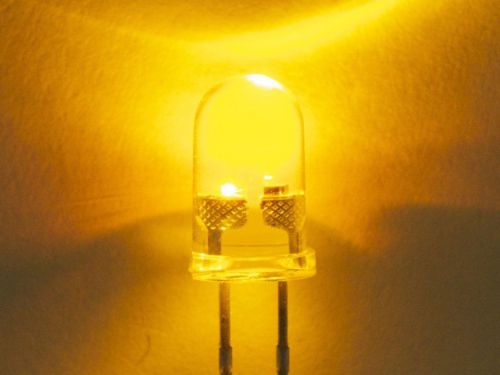 10 x led 5mm yellow gold candle flicker ultra bright flickering leds for sale