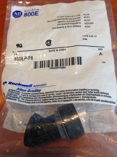 ALLEN BRADLEY 800EP-F6 Flush Push Button Blue NIB Series A