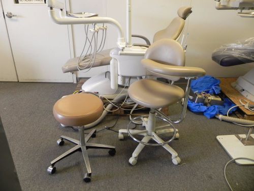 TPC Mirage Dental Package: Chair Unit Light Doctor and Assistant Stool Tan