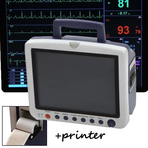 12.1 inch 6-Parameter ICU CCU Vital Sign Patient Monitor With Thermal Printer