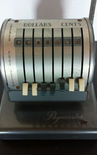 Vintage Paymaster 550 Check Dollar and Cents Stamping Machine