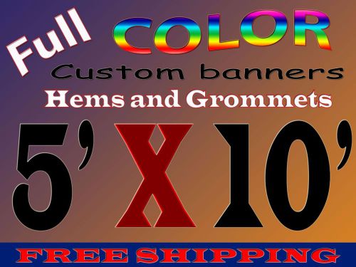 Custom vinyl outdoor indoor 5&#039;x10&#039; personalized vinyl banner sign for business for sale