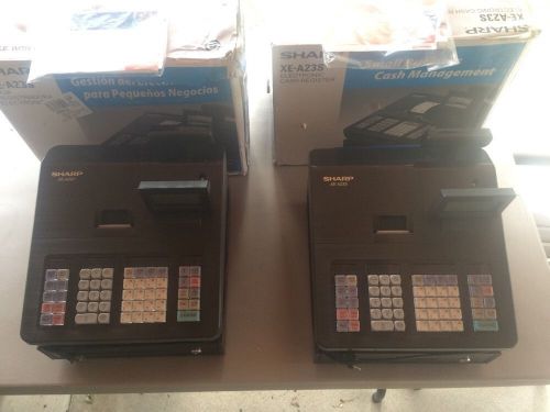 2 SHARP Electronic XE-A23S Cash Register