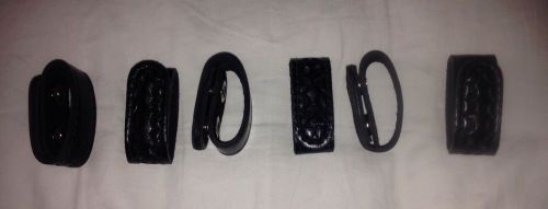 Safariland 62-4-4HS Black Basketweave Belt Keeper Hidden Snaps - 6 Pack