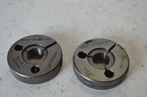 2x wafco thread ring gages .6870-40&#034; uns-2a no ngo lo pd .6681 go pd .6705 for sale