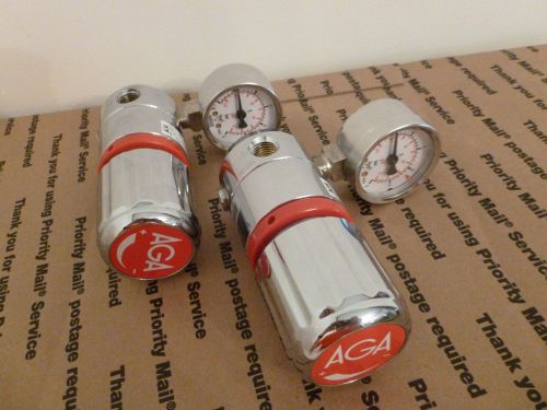 AGA HiQ Redline Cylinder Pressure Regulator RB200/1-3, and gauge, Excellent!