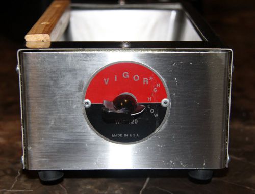 Vigor &#034;Stainless Steel&#034; Salt Pan Frame Warmer with Glass Beads Included