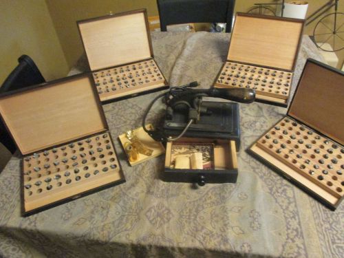 Franklin Signet Hot Stamping/Embossing Machine W/Many Extras.