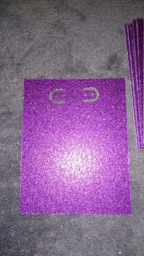 NEW Handmade Earring jewelry display card, 3x4 inch, 27 pcs, Purple Glitter