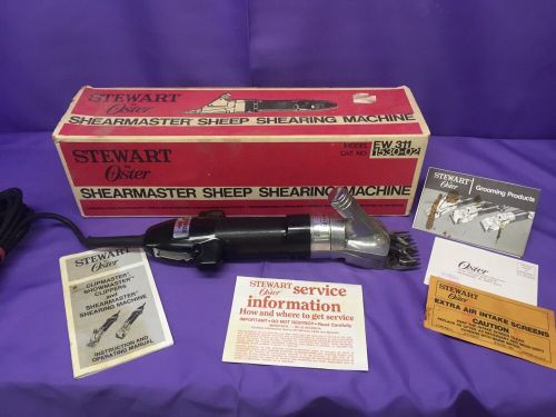 Stewart oster shearmaster model # ew311a sheep clippers shears~ long cord &amp; box for sale
