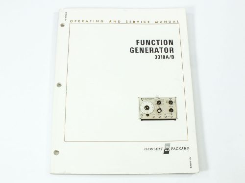 Function Generator Operating and Service Manual - HP 3310A/B