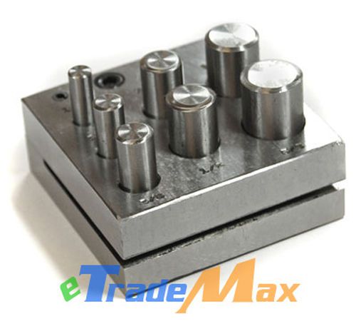 7 PC JEWELER&#039;S METAL DISC CIRCLE CUTTER PUNCH TOOL SET