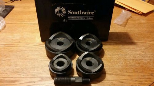 Southwire Max Punch ISO 74 To 115.4mm Punch Set New