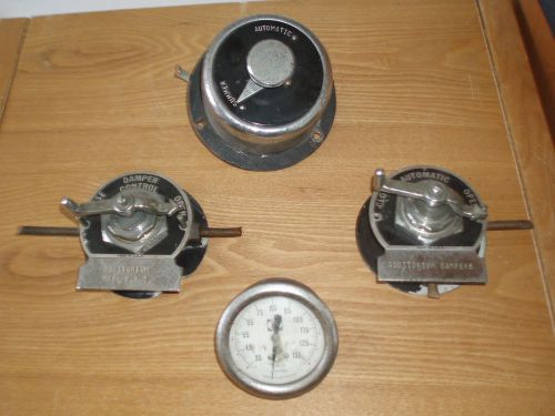 Industrial gauge and damper controls * steampunk project