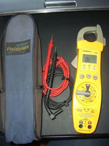 Fieldpiece sc66 digital clamp meter **tested** with soft case and test lead set for sale