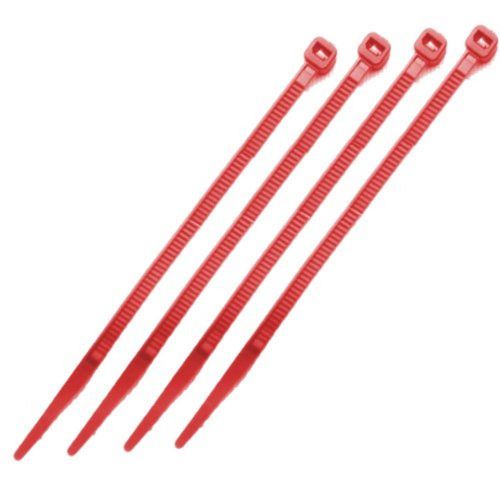 Absolute CT8100R 8-Inch Cable Tie - 100 Pieces (Red) Standard Packaging