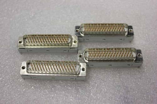 Lot of four (4)  50-pin 3-rows D-SUB male connector   H-49
