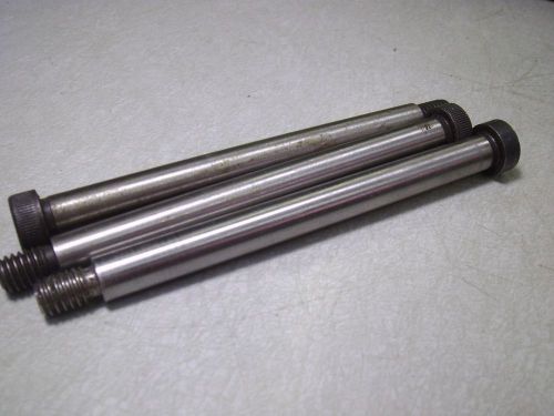 (5) 3/8x4shoulder screws 5/16-18x1/2 threads black oxide steel #58946 for sale