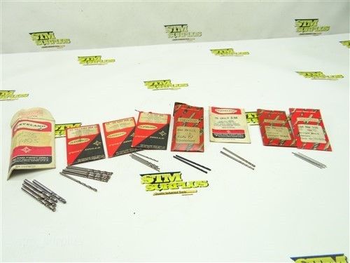 Big assorted lot of hss mirco precision twist drills no.100 to no.25 cleveland for sale