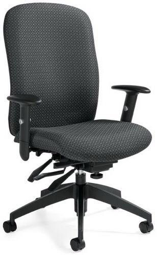 Global Heavy-Duty 24-Hour Operator Chair Model TS5450-3 in Graphite Grey Fabric