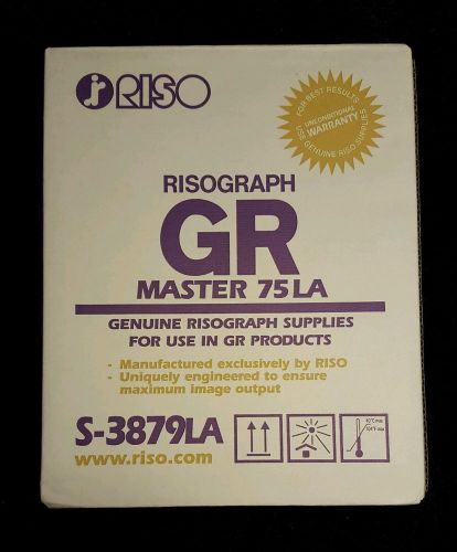 Unopened RISOGRAPH GR Master 75LA S-3879LA *FREE SHIPPING!!!*