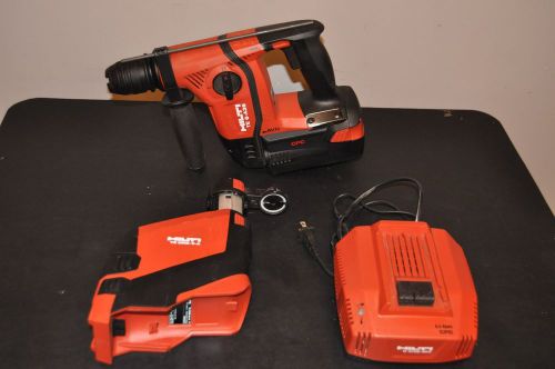 HILTI TE 6A 36VOLT CORDLESS ROTARY HAMMER DRILL BATTERY AND CHARGER/TE DRS-6-A