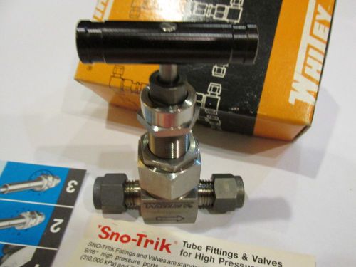Whitey ss 1/4&#034; severe-service needle valve, ss-3nts4 for sale
