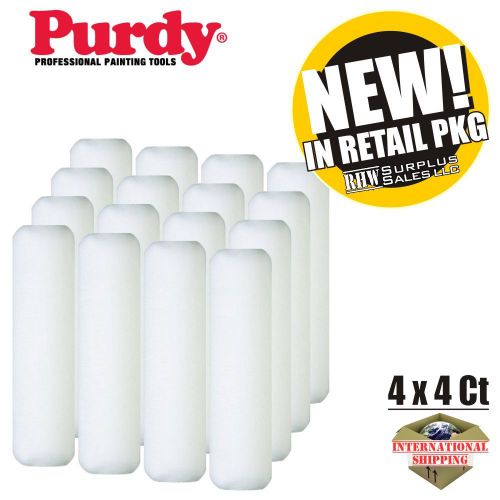PURDY 144670092 White Dove 9 in. x 3/8 in. Fabric Roller Cover (4 x 4-Pack)