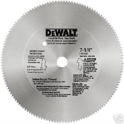 Dewalt dw3327 7-1/4&#034;, 60 teeth planer saw blade for sale