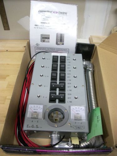 Connecticut electric 10-7501- &#034;a&#034; series manual transfer switch -nib for sale