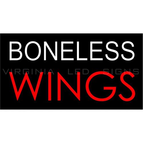 Boneless Wings LED SIGN neon looking 30&#034;x16&#034; Pizza HIGH QUALITY VERY BRIGHT