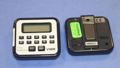 (9) Used VWR Timer Stopwatch With Digital Display