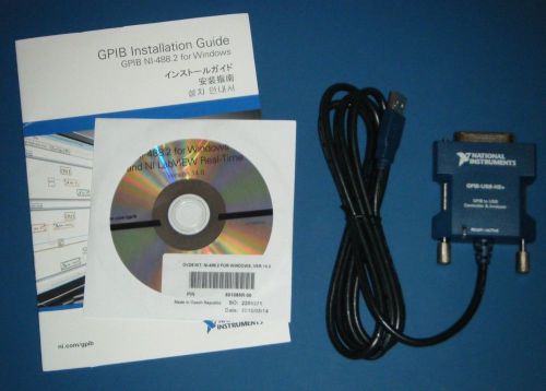 *Tested* National Instruments NI GPIB-USB-HS+ GPIB Analyzer &amp; Controller (RoHS)