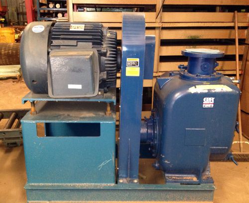 Gorman rupp series u centrifugal trash pump with electric motor u6b605-b f for sale