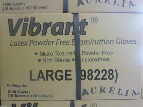 Vibrant Latex Powder-Free Examination Gloves (Small) 2 cases/2000 gloves