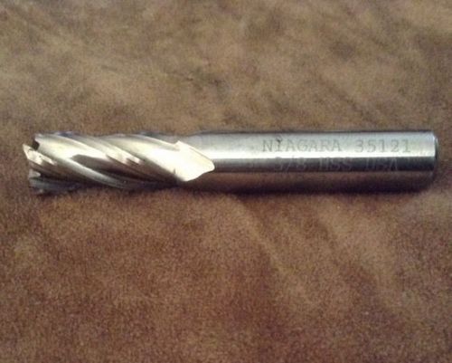 NIAGARA N35121 Multiple Flute H.S.S. Single End Mill- Size: 3/8&#039;