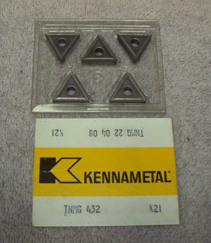 Kennametal    carbide  inserts   tnmg 432   grade k21   pack of 5 for sale