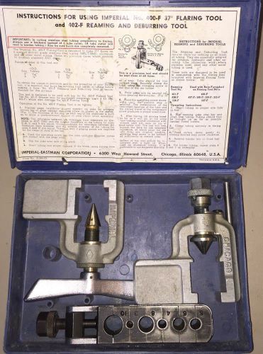 Imperial 400-F Flaring Tool 402-F Specialty Reamer Deburring Tool Set