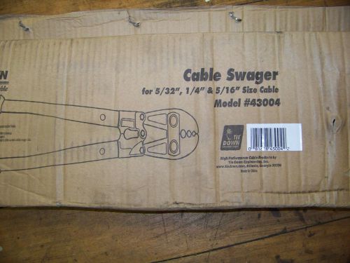 Tie Down Cable Swager for 5/32&#034; 1/4&#034; &amp; 5/16&#034; Size Cable # 43004