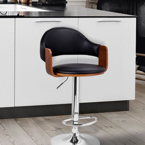 Adjustable bar stool swivel hydraulic low back accent comfy with extra pad chair for sale