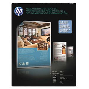 Premium Inkjet Matte Presentation Paper, 8-1/2 x 11, White, 100 Sheets/Pack