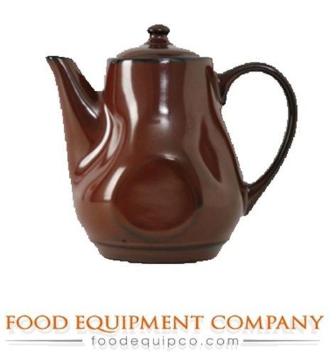 Tuxton GAR-101 Teapot with lid 17 oz. TuxTrendz®© Artisan red rock - Case of 12