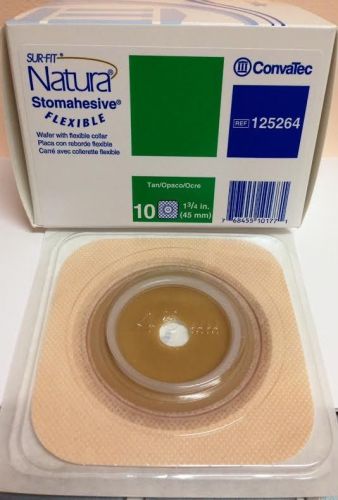 Convetec natura stomahesive flexible wafer 1-3/4&#034; #125264 - box of 10 for sale