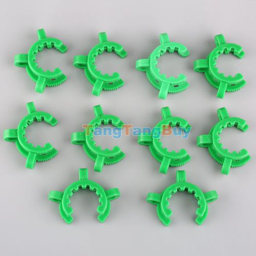 10Pcs/Lot Plastic Clip Clamp For 24 Glass Standard Taper Ground Joint Green New