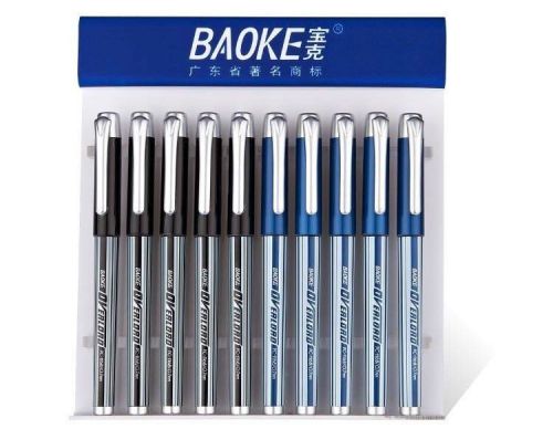 Gel ink pen 0.7mm Smooth Writing Business Gel pens Baoke PC1168 Black/Blue 12pcs