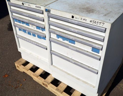 1 pair of lista 5 drawer cabinets (inv.34559) for sale
