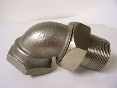 1 1/2&#034; stainless steel union elbow 1 1/2&#034; mpt x 1 1/2&#034; fpt for sale