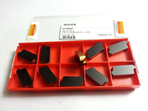 Sandvik lncx-1806azr-11 4230 carbide roughing milling inserts (10 qty) (o 844) for sale