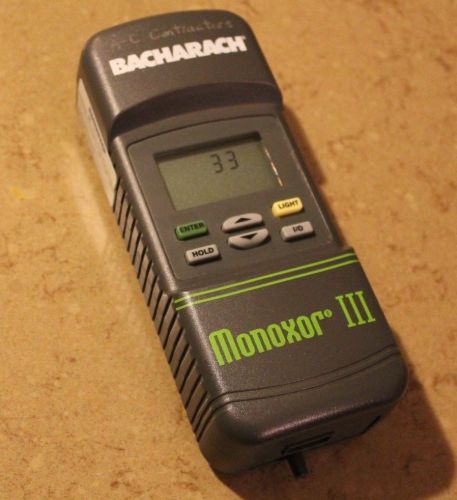 Used Bacharach Monoxor III Carbon Monoxide Analyzer Tester