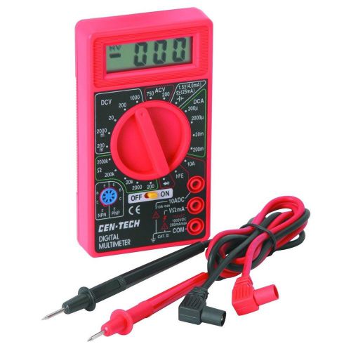 Brand new cen-tech 7 function digital multimeter 90899 electrical tester meter for sale